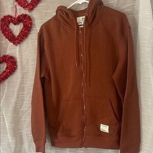 Encrypted Relaxed Fit Zip-Up Hoodie
